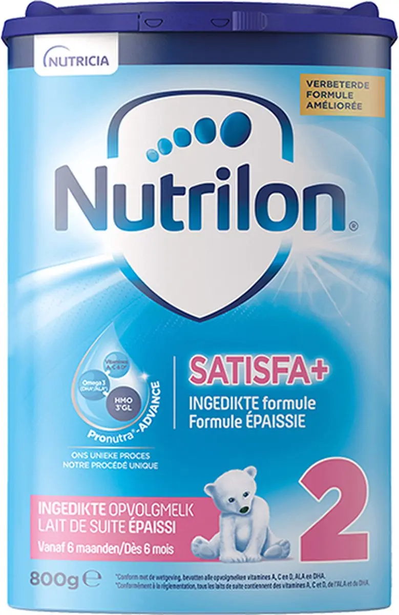 Nutrilon 2 Satisfa+ Baby Melkpoeder 6-10 Maanden - 3x800g