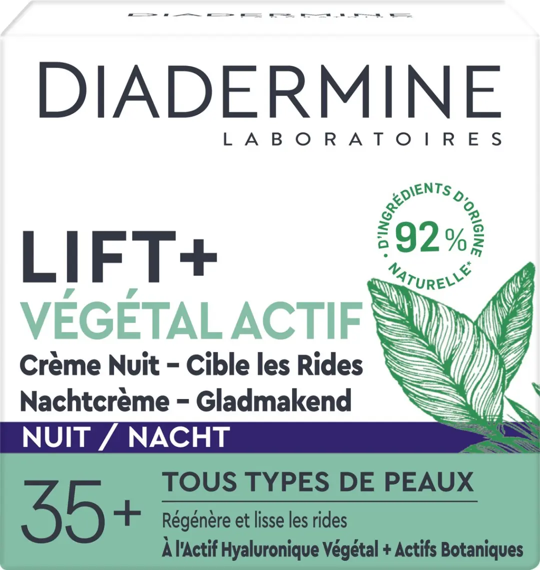 Diadermine Lift+ Végétal Actif Nachtcrème 50ml