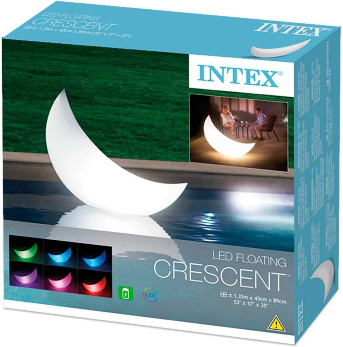Intex Zwevende Halvemaan LED Verlichting - Multicolor - afbeelding 6 van 6