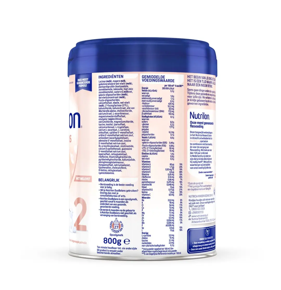 Nutrilon Duobalans 2 Flesvoeding 800g