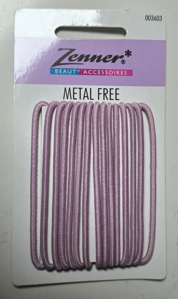 Zenner Licht Roze Metal Free Haar Elastiek