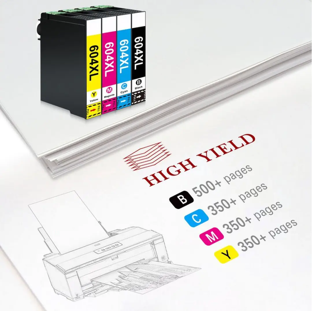 weCare 8-pack E604XL Inktcartridges - Multipack - 500 pagina's