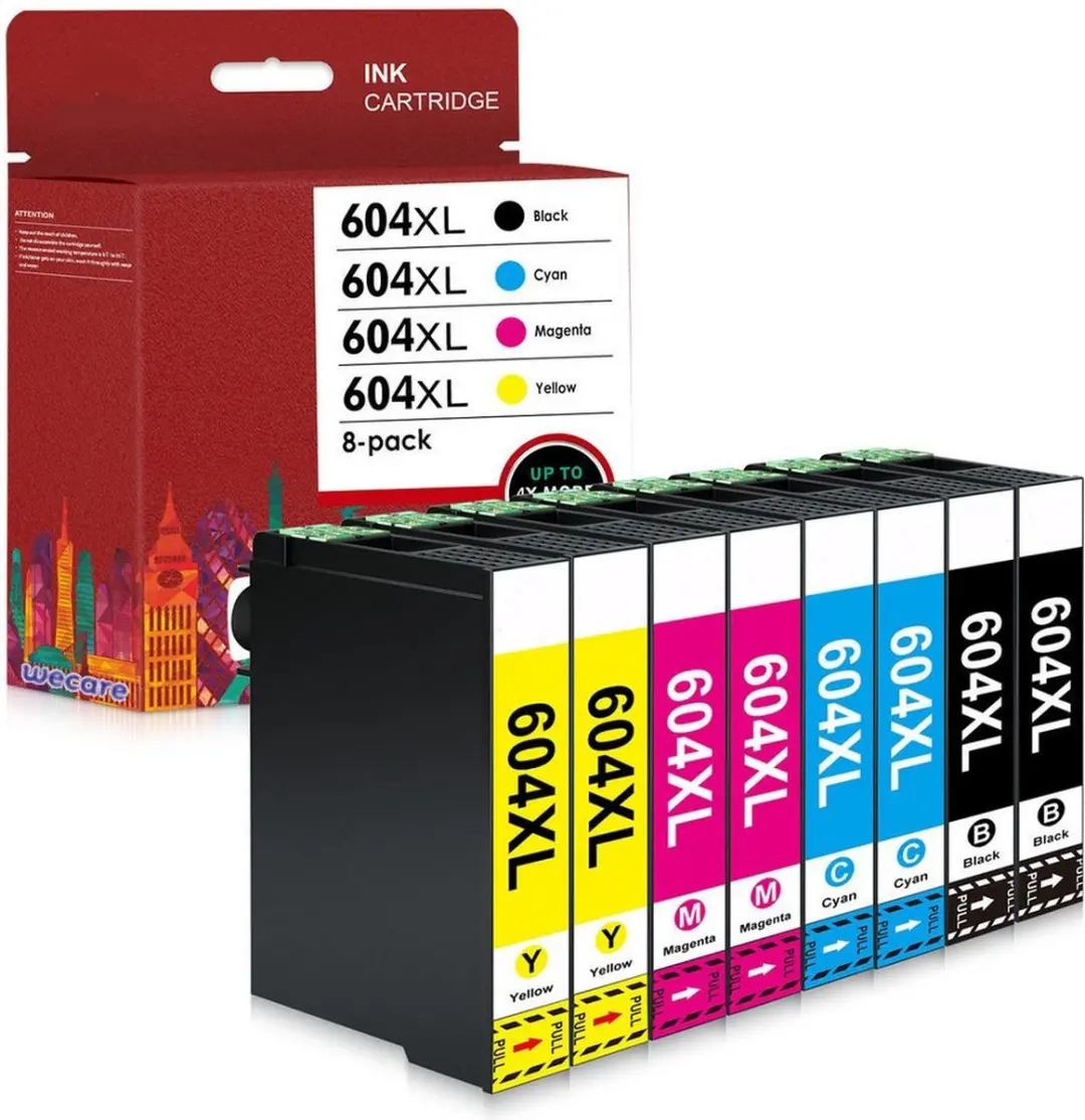 weCare 8-pack E604XL Inktcartridges