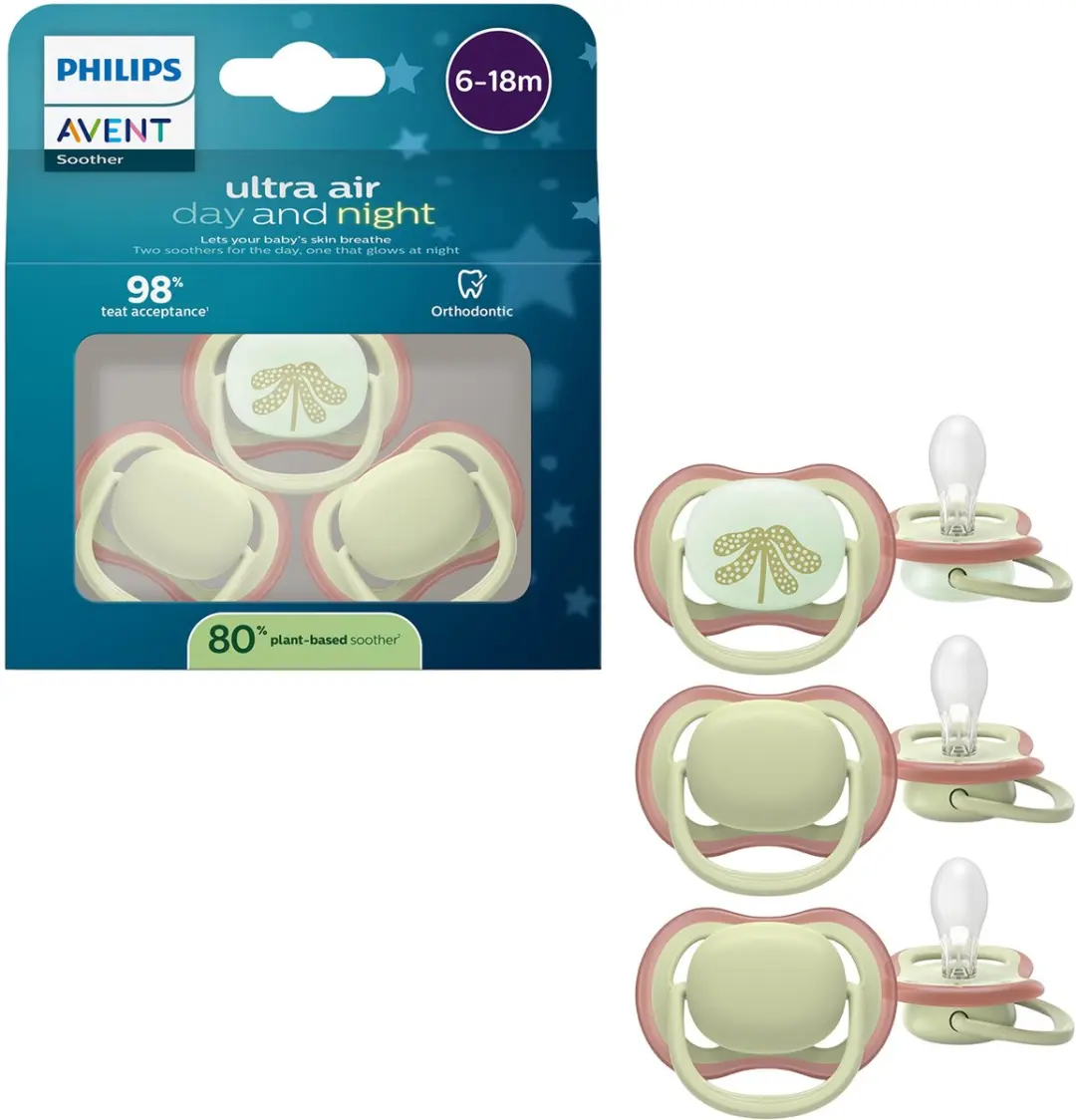 Philips Avent Ultra Air Fopspeen 6-18 Mnd - 3 Stuks Groen