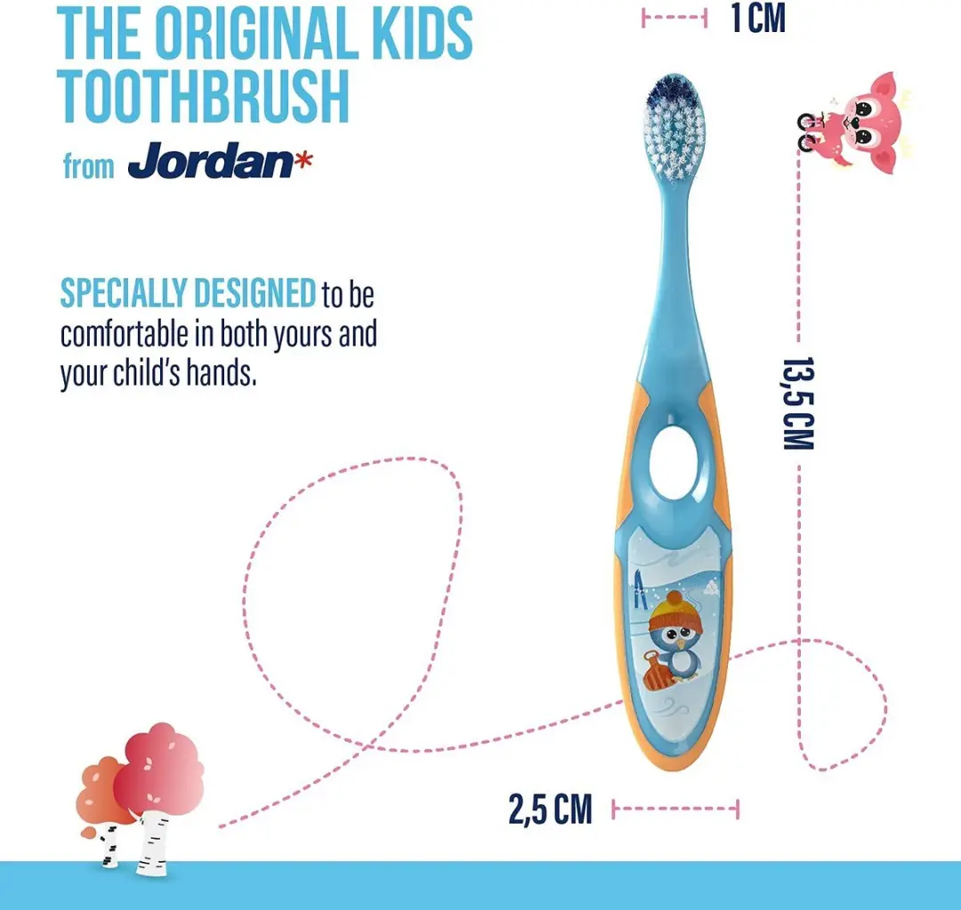 Jordan Step By Step Tandenborstel Peuter 3-5 jaar - Set 2 Stuks