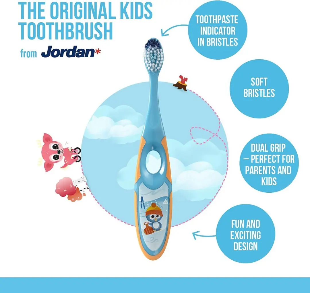 Jordan Step By Step Tandenborstel Peuter 3-5 jaar - Set 2 Stuks