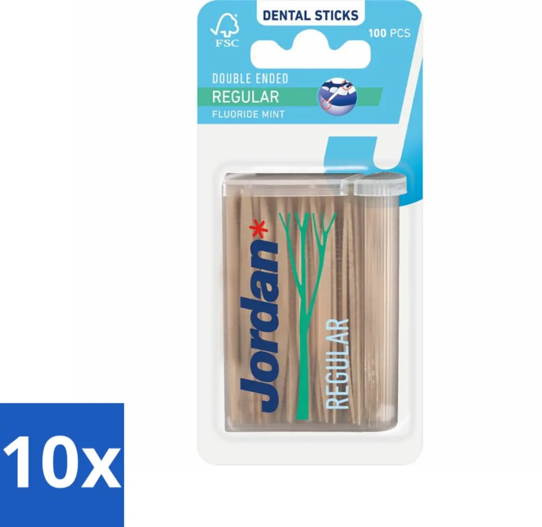 Jordan Tandenstokers Double Ended 100 Stuks