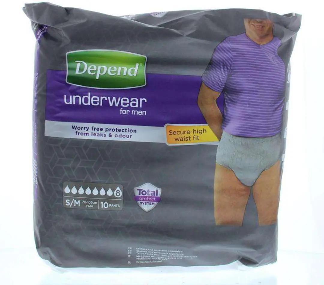 Depend Pants Men Super Maat S/M - 10 Stuks