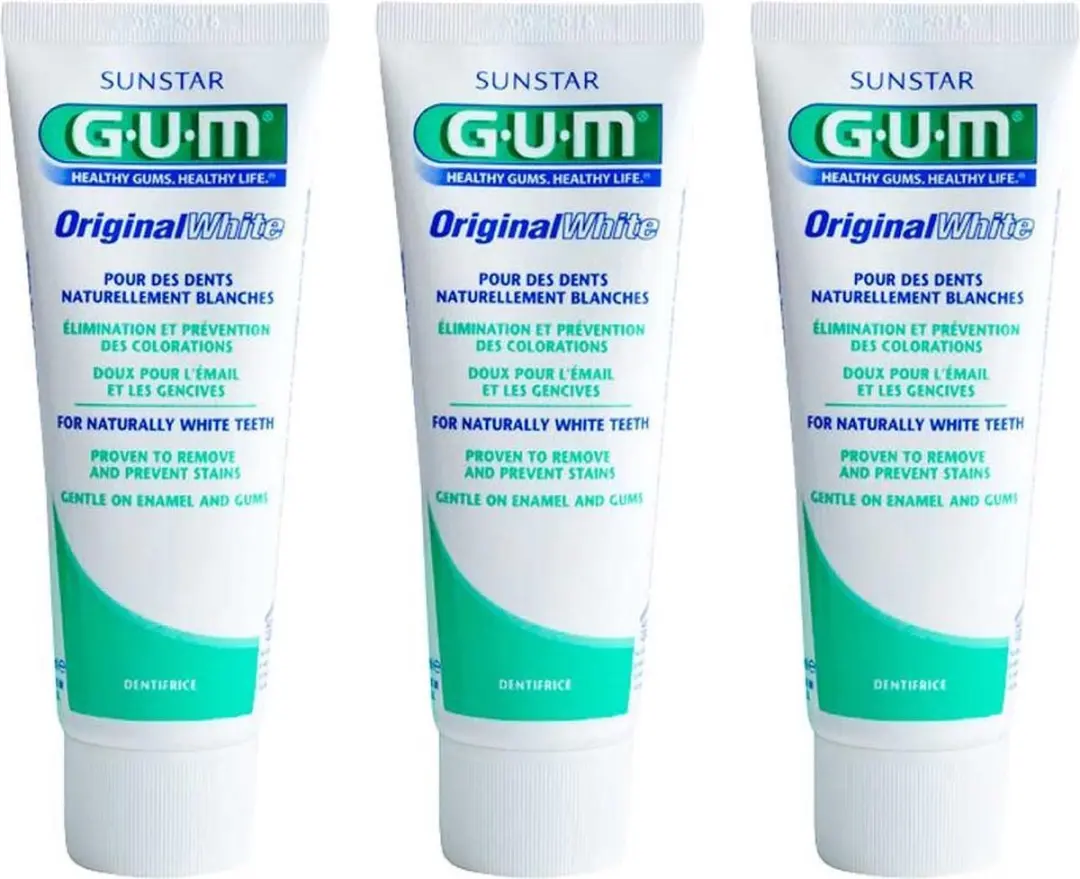 GUM Tandpasta Original White 75ml - 3 Stuks