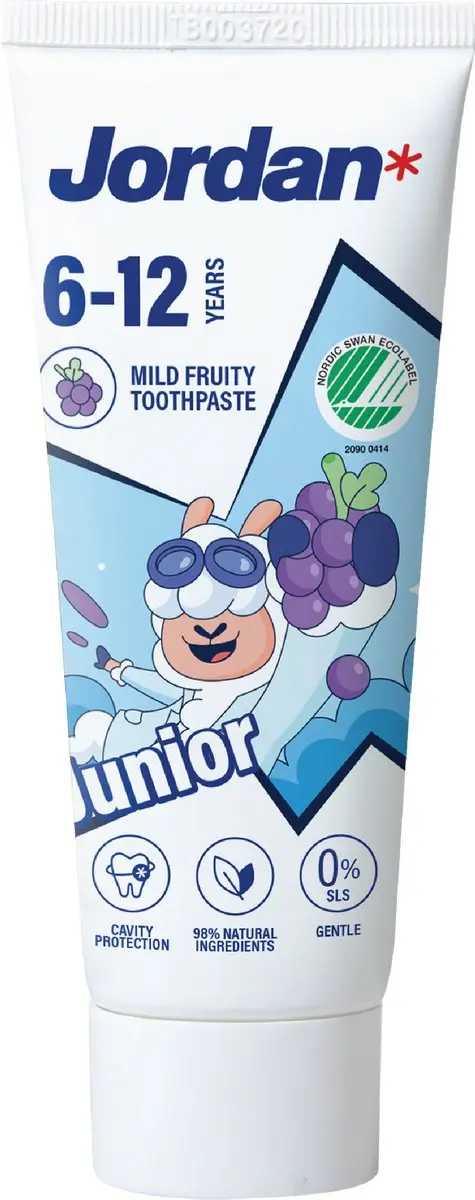 Jordan Kids Tandpasta 50ml - Milde Fruitsmaak - afbeelding 6 van 6