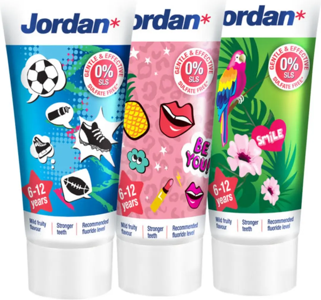 Jordan Kids Tandpasta 50ml - Milde Fruitsmaak