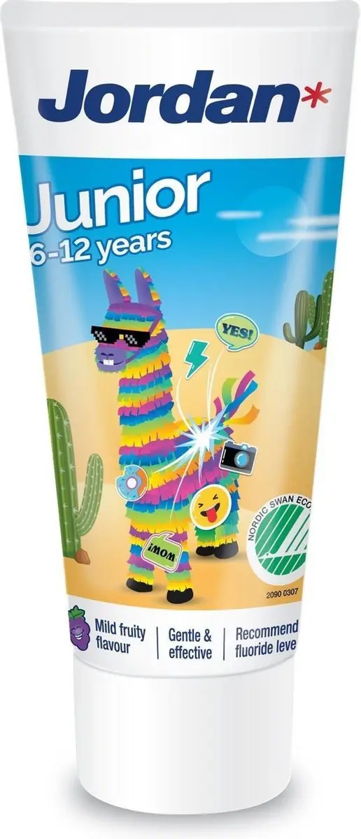 Jordan Kids Tandpasta 50ml - Milde Fruitsmaak
