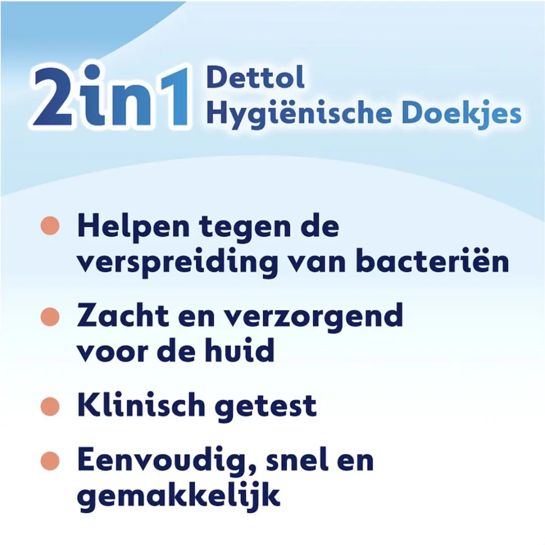 Dettol Hygiënische Doekjes 2-in-1 - 12 Stuks