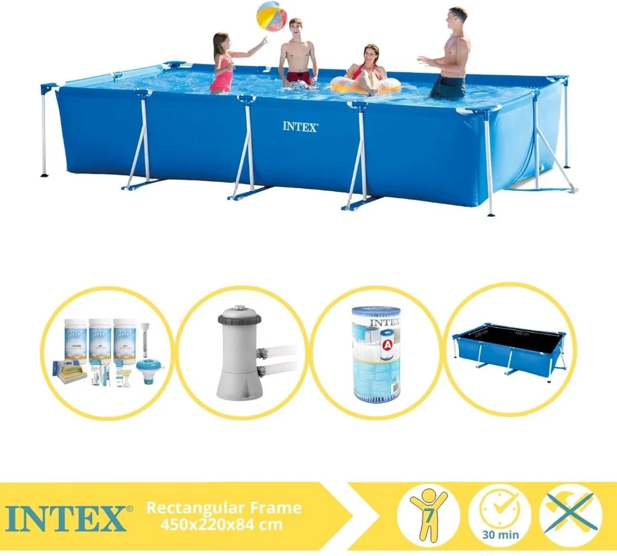 Intex 28273NP Opzetzwembad 450x220x84cm