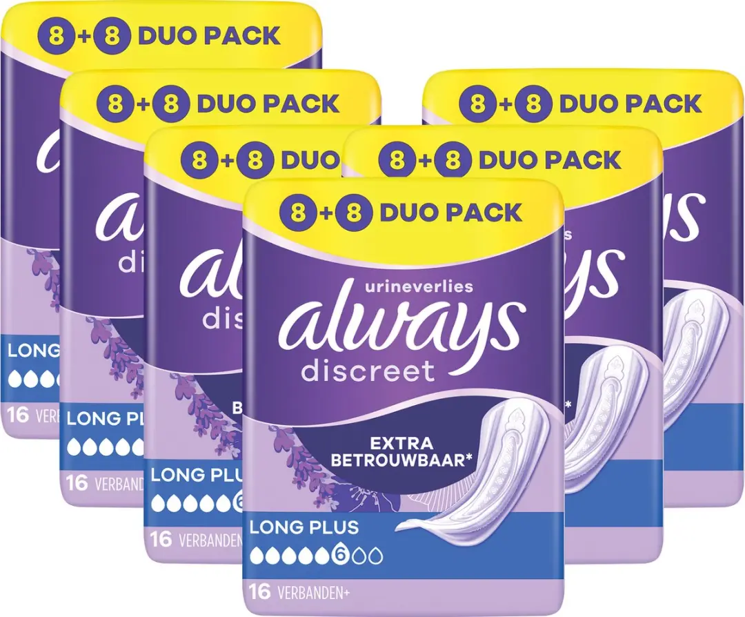 Always Discreet Dames Verband Long Plus L