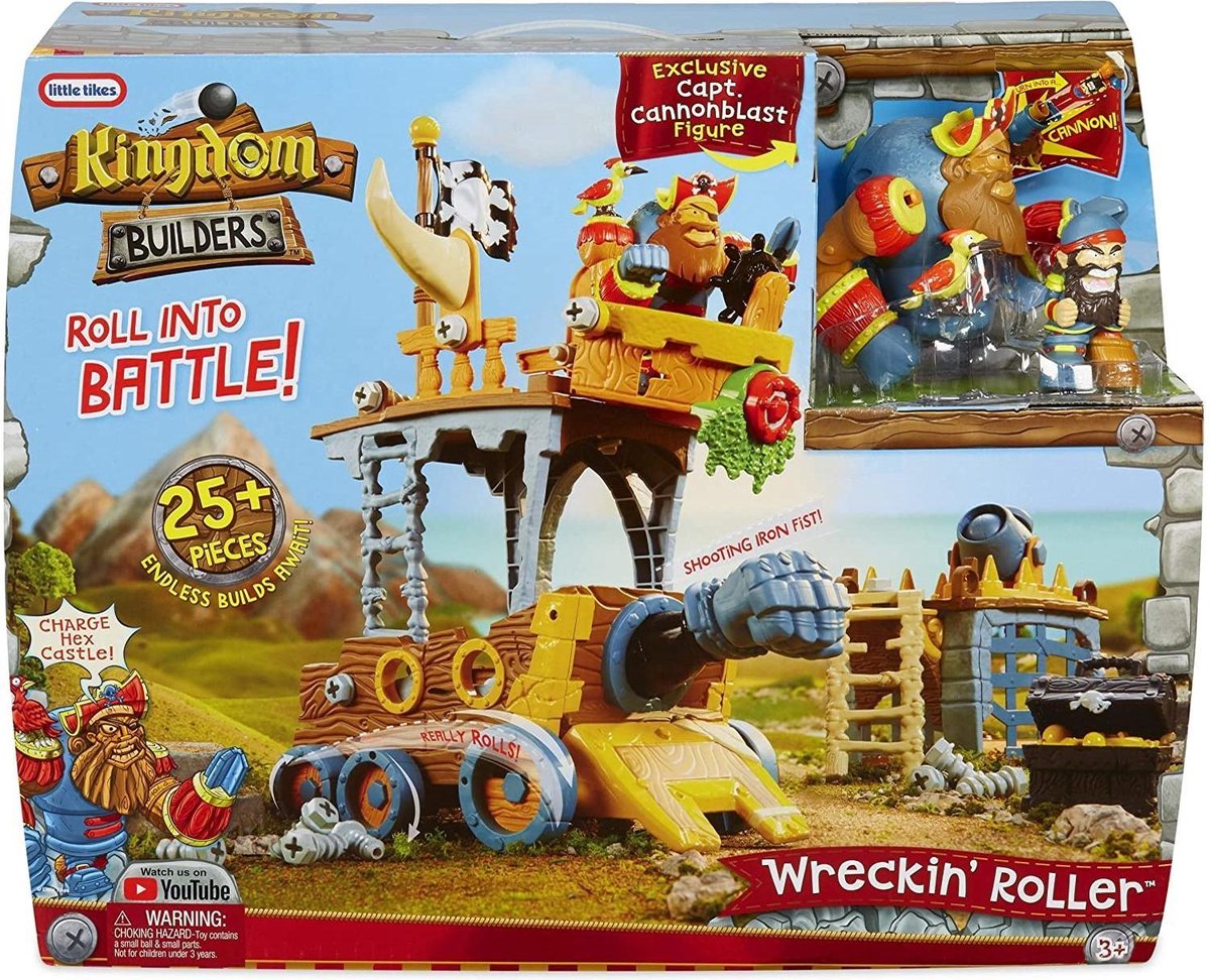 Little Tikes Kingdom Builders - Wreckin' Roller - 25+ delige Speelfigurenset
