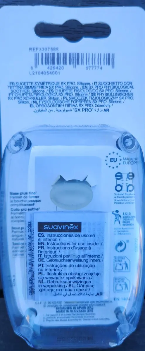 Suavinex Silicone Speen - 2 Stuks - Grijs