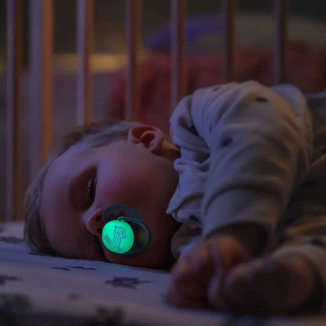 Philips Avent Ultra Soft Glow-in-the-dark Fopspeen SCF094/06 - 2 Stuks - Blauw/Orange