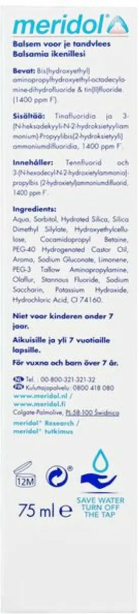 Meridol Tandpasta Dagelijkse Verzorging 75ml