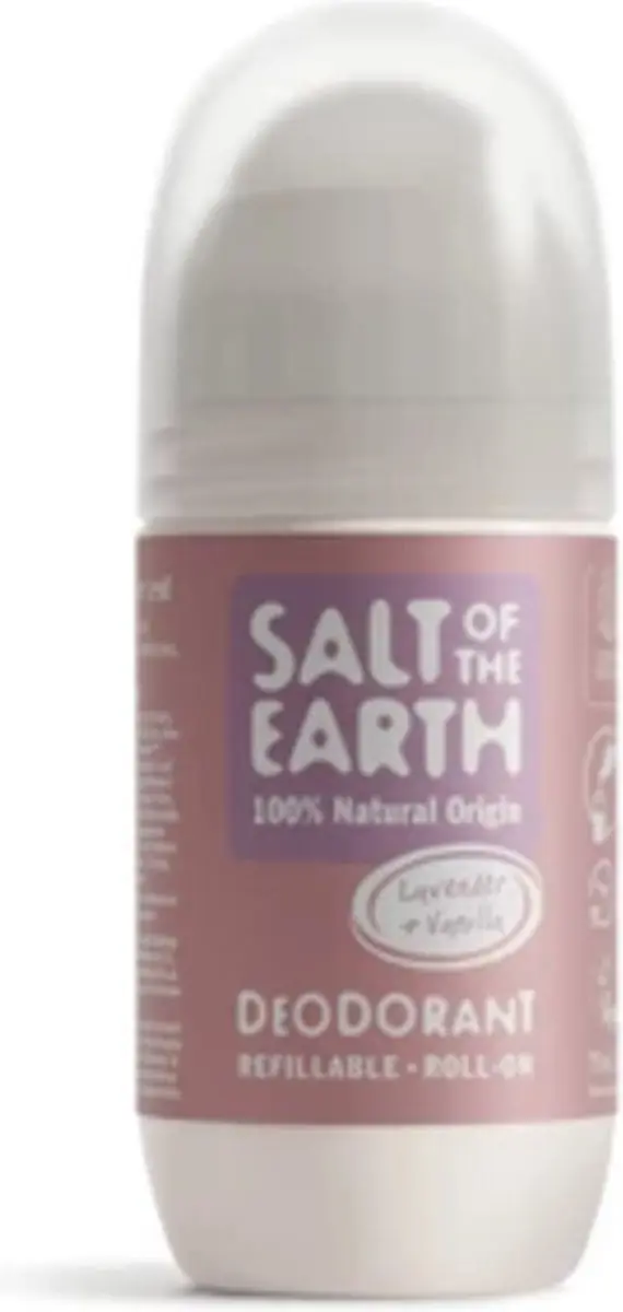 Salt of the Earth Natuurlijke Deodorant Roller Lavendel & Vanille 75ml