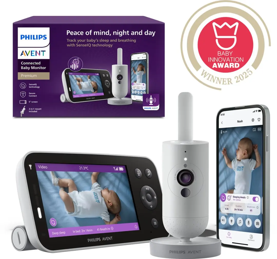 Philips Avent SCD973/26 Connected Babyfoon - 5 inch - Lichtgrijs