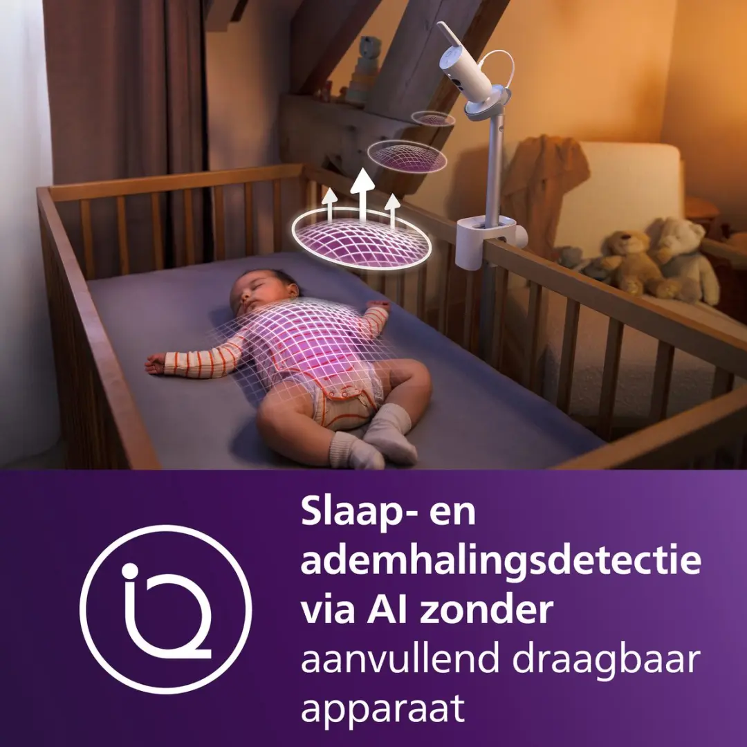 Philips Avent SCD973/26 Connected Babyfoon - 5 inch - Lichtgrijs - afbeelding 6 van 6