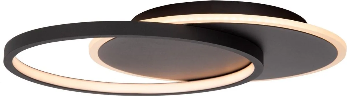 Lucide AXELLE Plafondlamp Ø29,5cm - LED 24W 2700K - Zwart