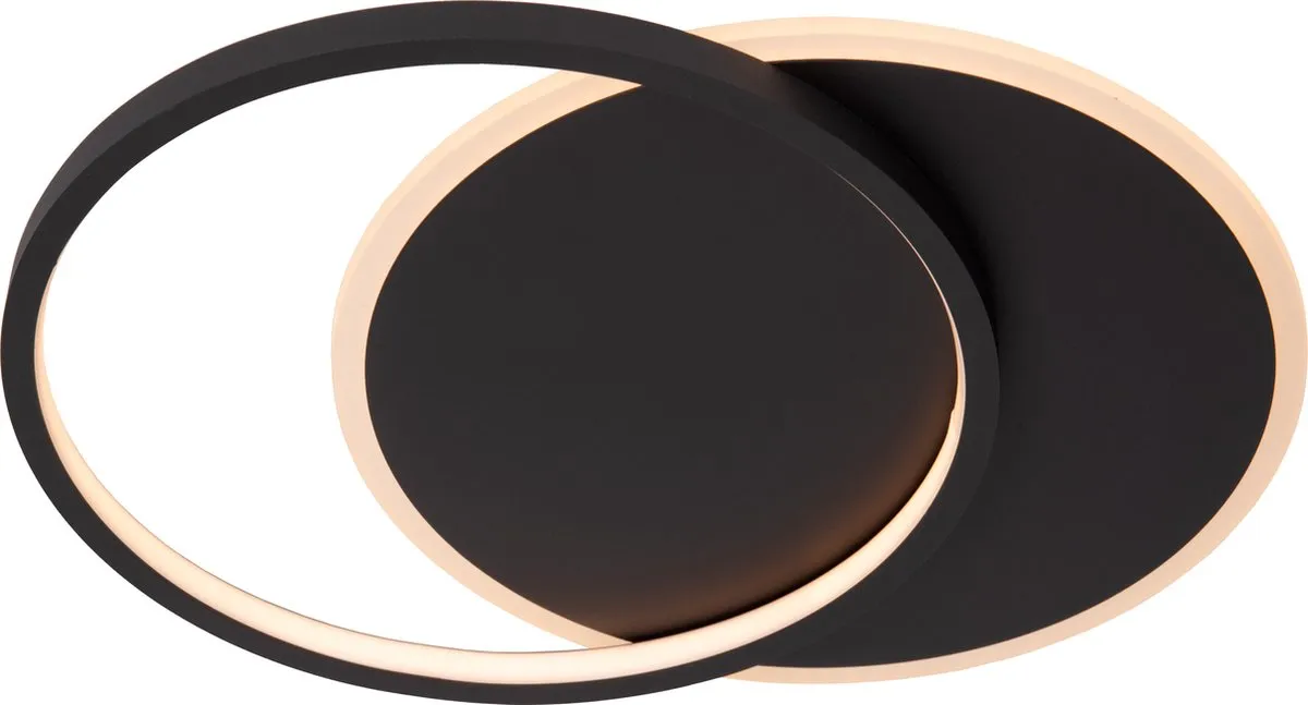 Lucide AXELLE Plafondlamp Ø29,5cm - LED 24W 2700K - Zwart