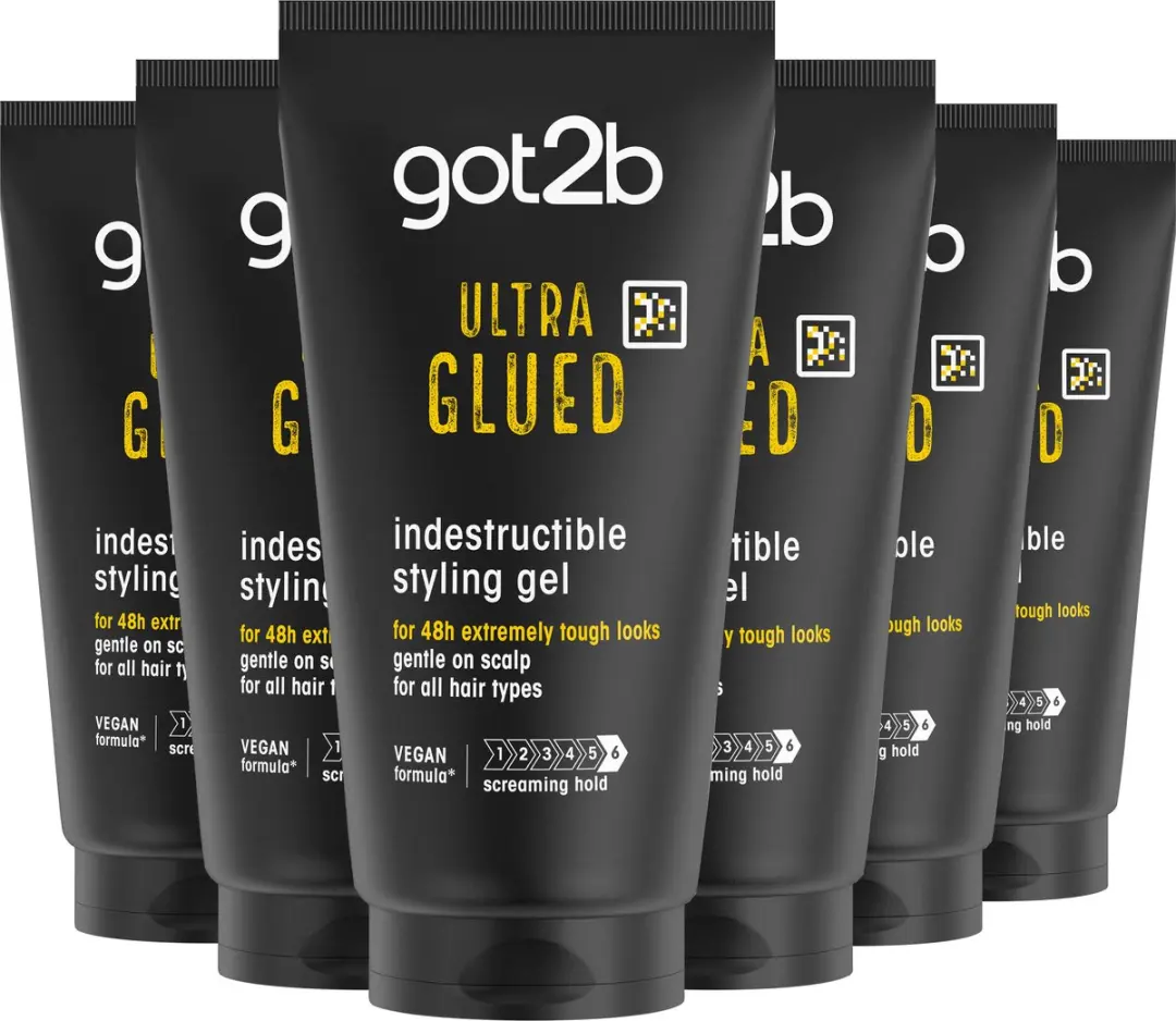 Got2b Ultra Glued Gel Extreme Hold 900ml - 6x150ml