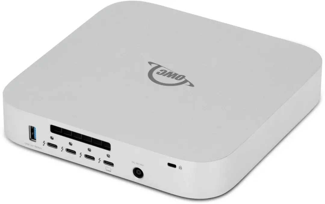 OWC StudioStack Thunderbolt 5 Docking Station - 3x TB5 & 3x USB-A - Zilver