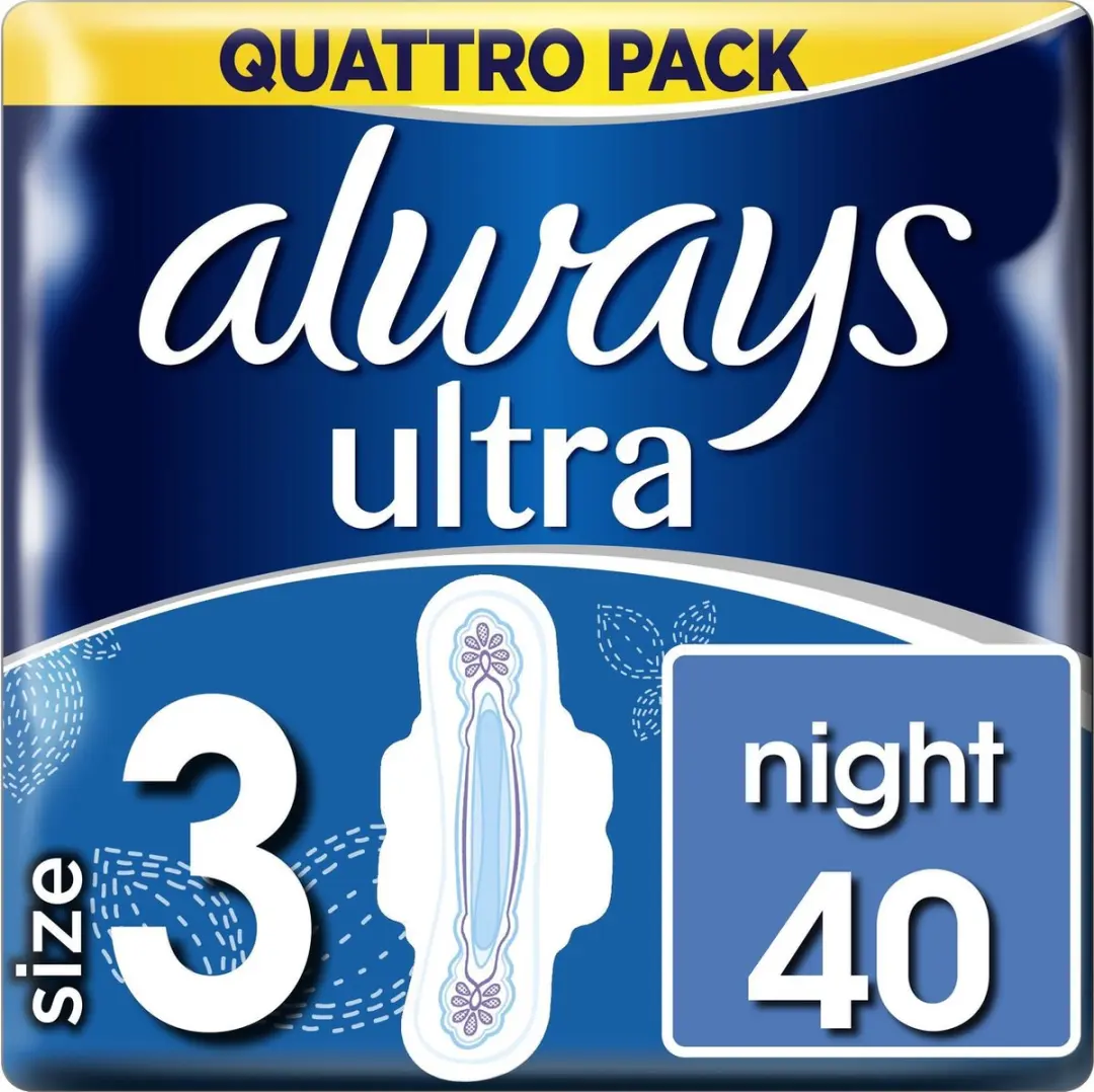 Always Pads Ultra Night Quatro Pack