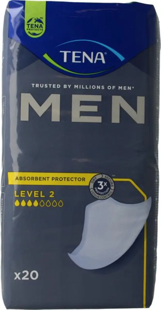 TENA Men Level 2 Absorberende Inlegkruisjes M