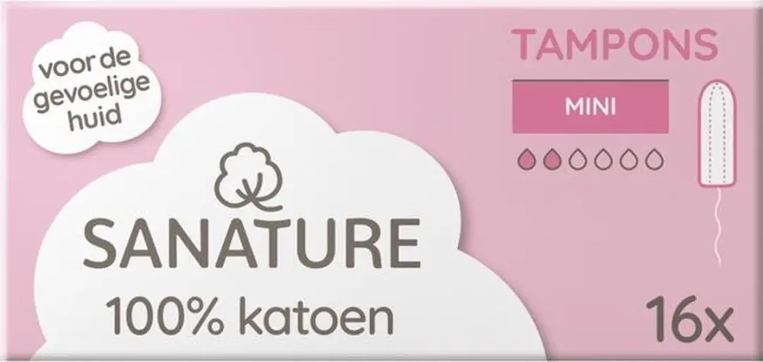 Sanature Tampons Mini - 16 Stuks - Multicolor - afbeelding 6 van 6