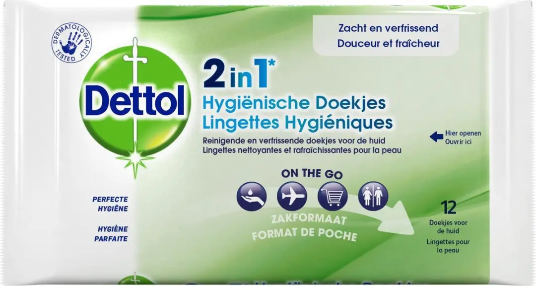 Dettol Hygiënische Doekjes 2-in-1 - 24 Stuks