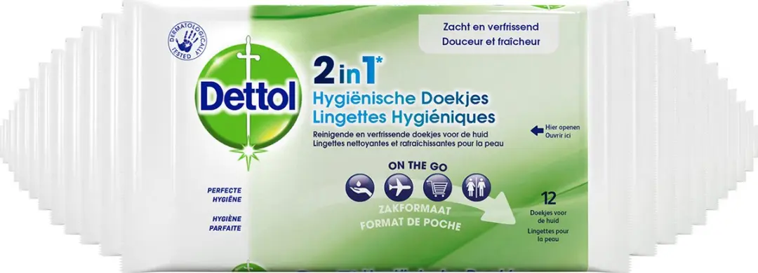 Dettol Hygiënische Doekjes 2-in-1 - 24 Stuks