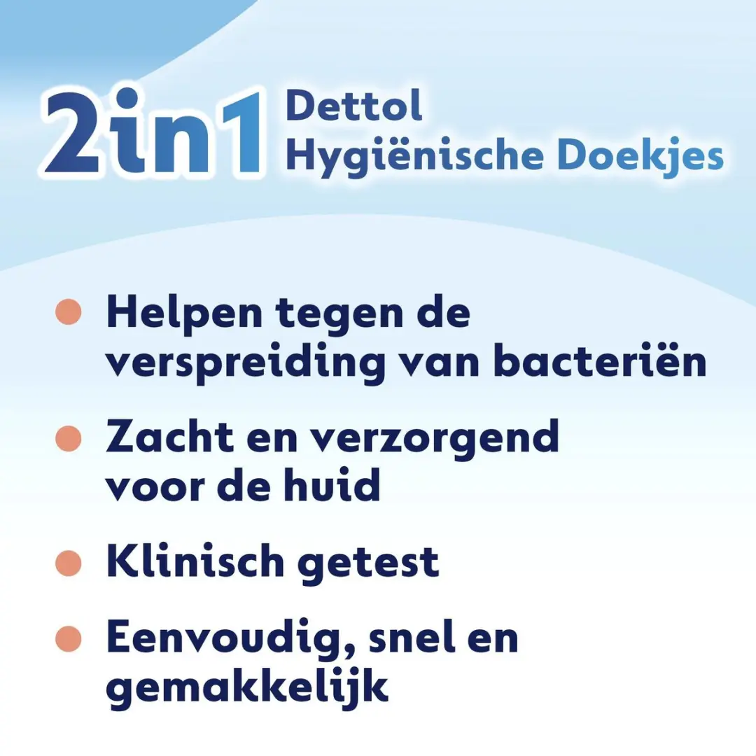 Dettol Hygiënische Doekjes 2-in-1 - 24 Stuks