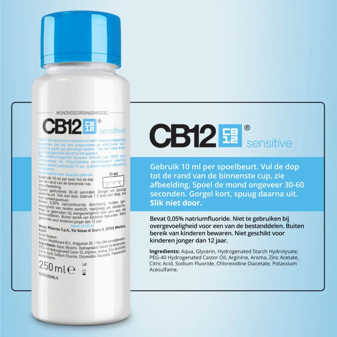 CB12 Mondwater Sensitive 6x250ml