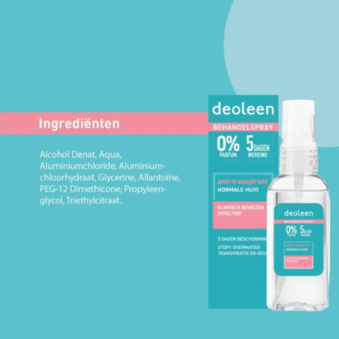 Deoleen Behandelspray Anti-transpirant 6x30ml