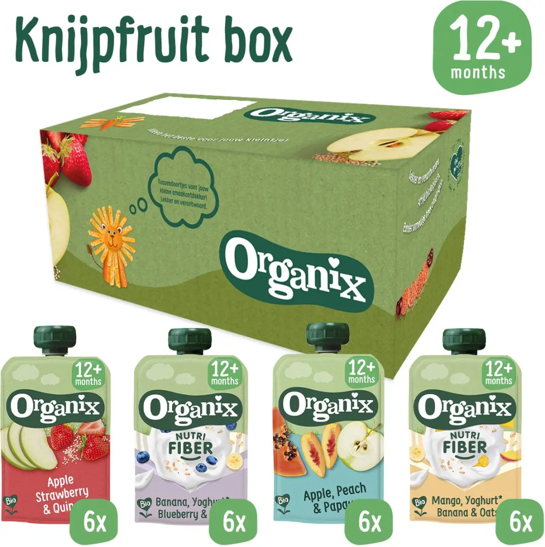 Organix Knijpfruit Box 24x100g