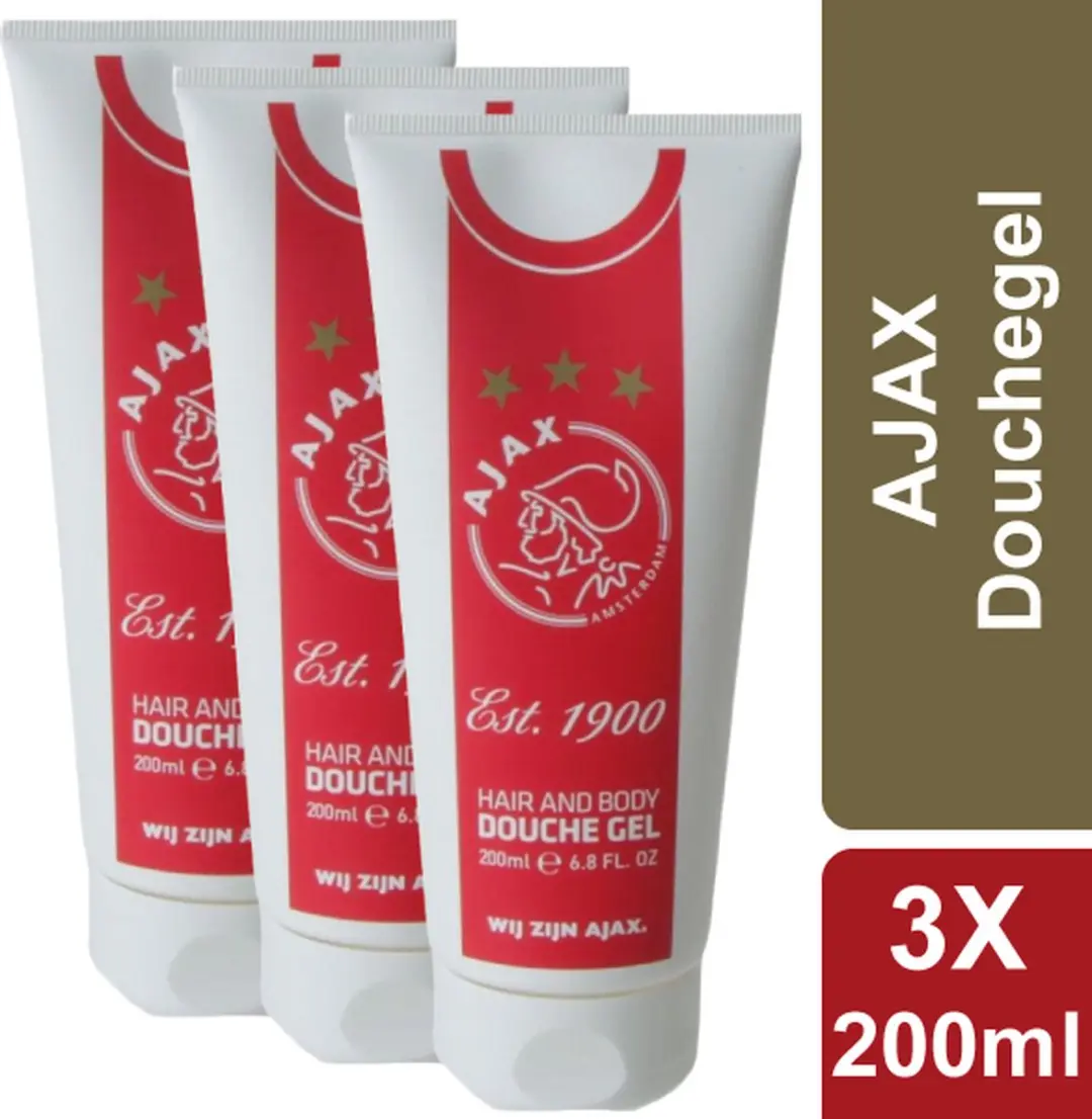 Ajax Douchegel Hair & Body 200ml - 3 Stuks