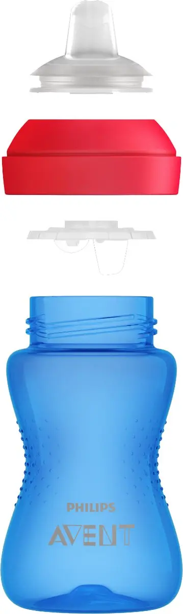 Philips Avent Bijtbestendige Tuitbeker 300ml - Blauw/Rood - afbeelding 6 van 6