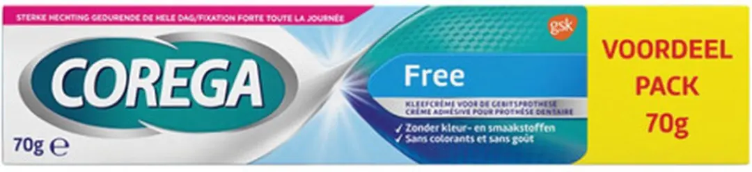 Corega Free Kleefcrème voor Gebitsprothese