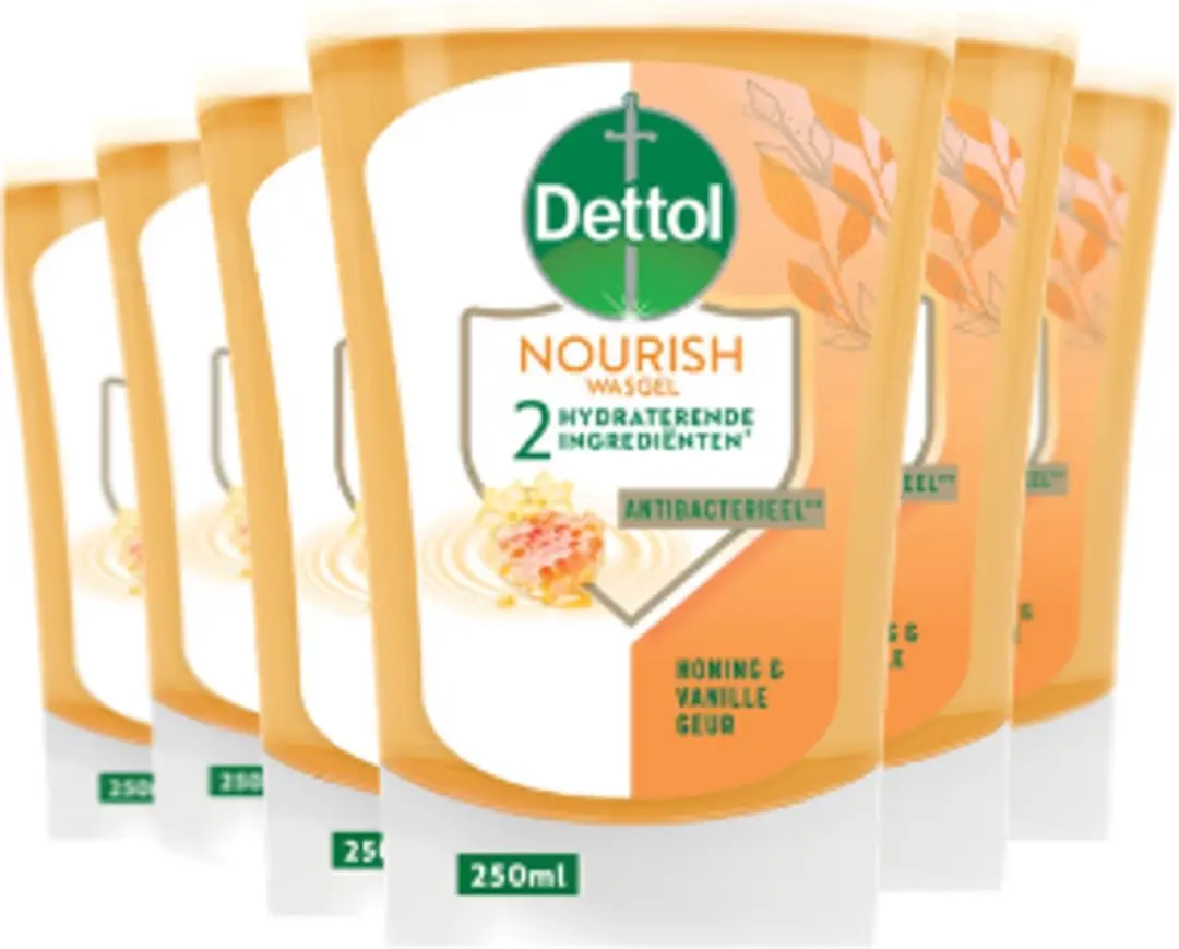 Dettol No-Touch Handzeep Navulling Extra Care Honey & Sheabutter 1500g