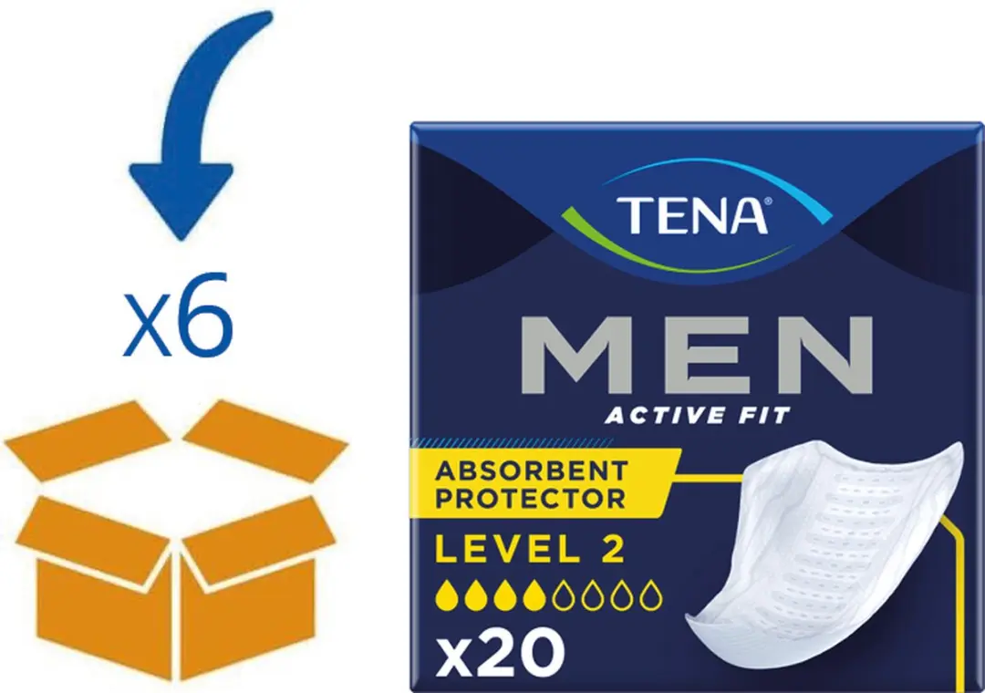 TENA Men Level 2 Incontinentiebroekjes - 120 Stuks