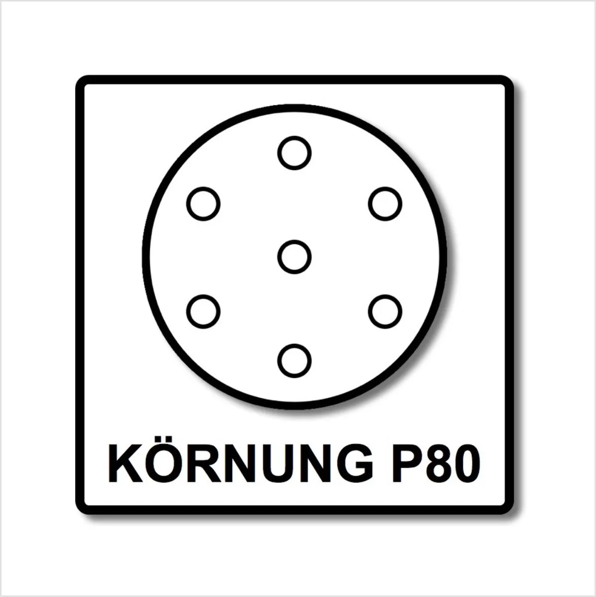 Festool Schuurschijf Granat 225mm K80 - 25 Stuks