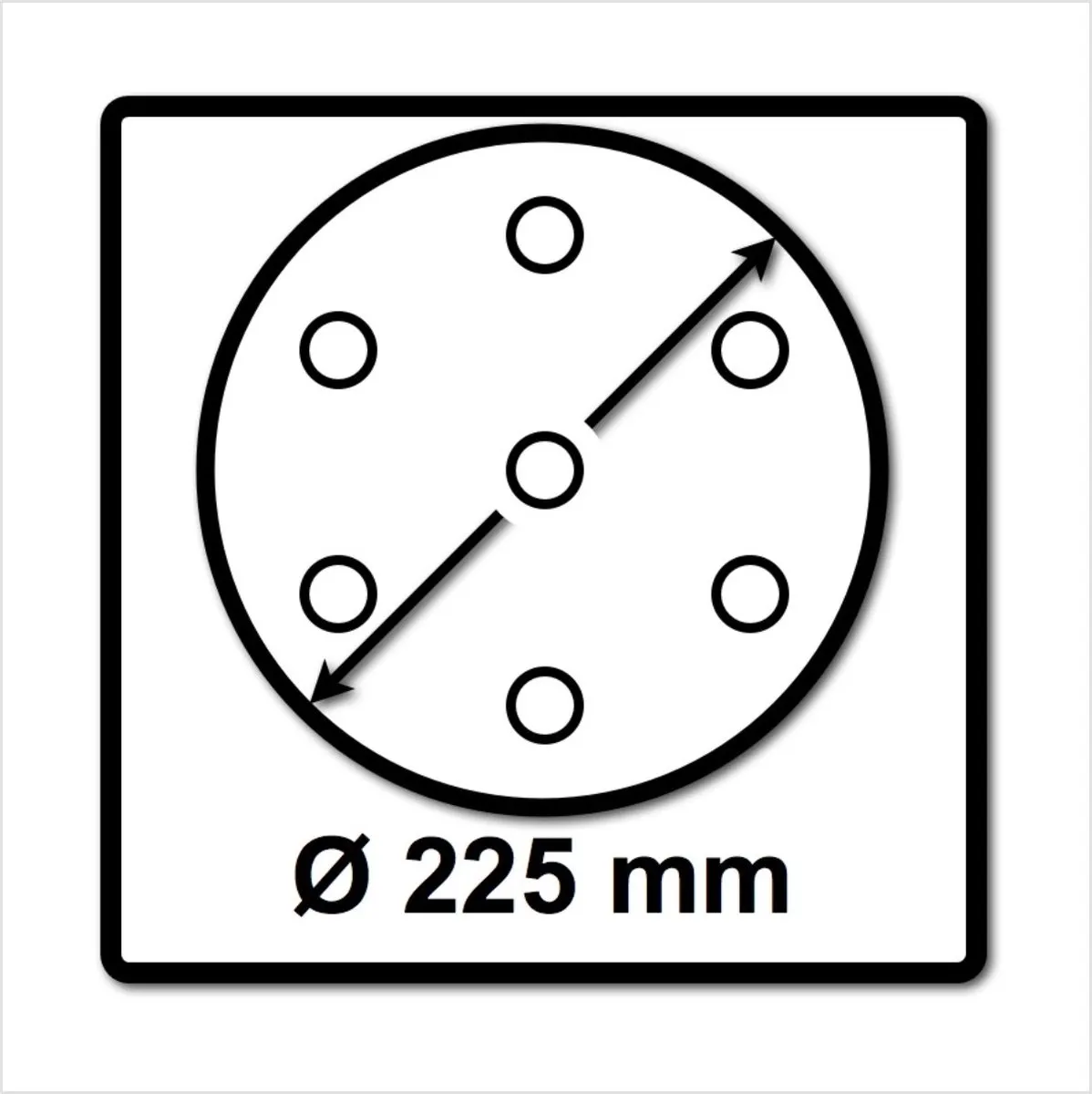 Festool Schuurschijf Granat 225mm K80 - 25 Stuks - afbeelding 6 van 6