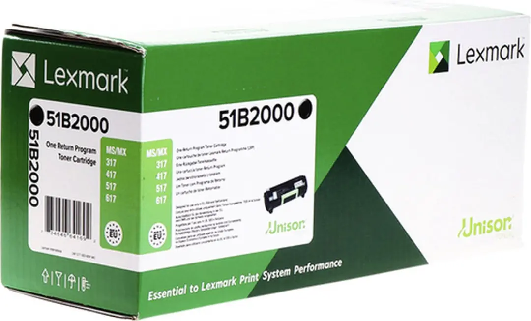 Lexmark 51B2000 Toner - Zwart - 2500 pagina's - afbeelding 6 van 6