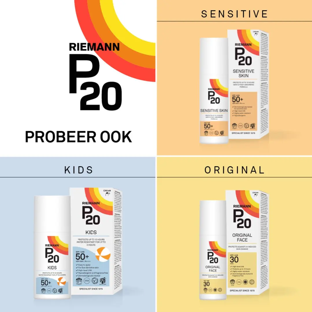 P20 Sensitive Face Zonnebrand SPF 50+ - 50g