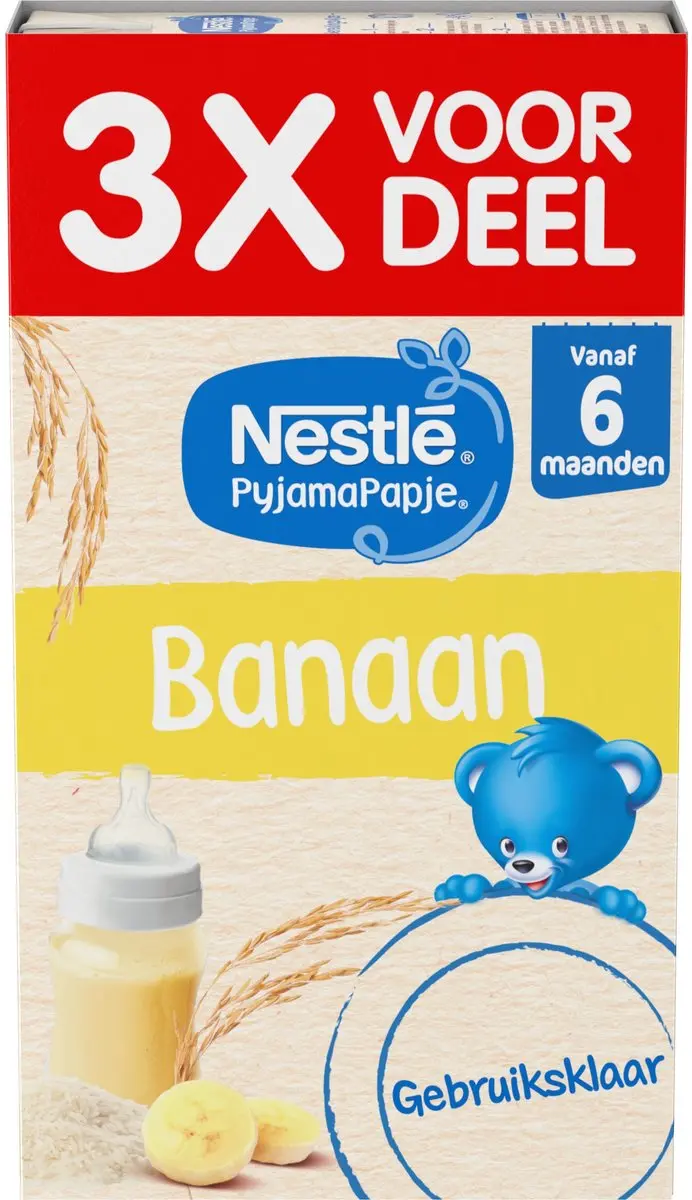 Nestlé PyjamaPapje Banaan 250ml - 4 Stuks