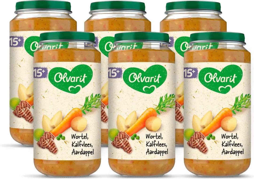 Olvarit Babymaaltijd 15+ Maanden Wortel Kalfsvlees Aardappel